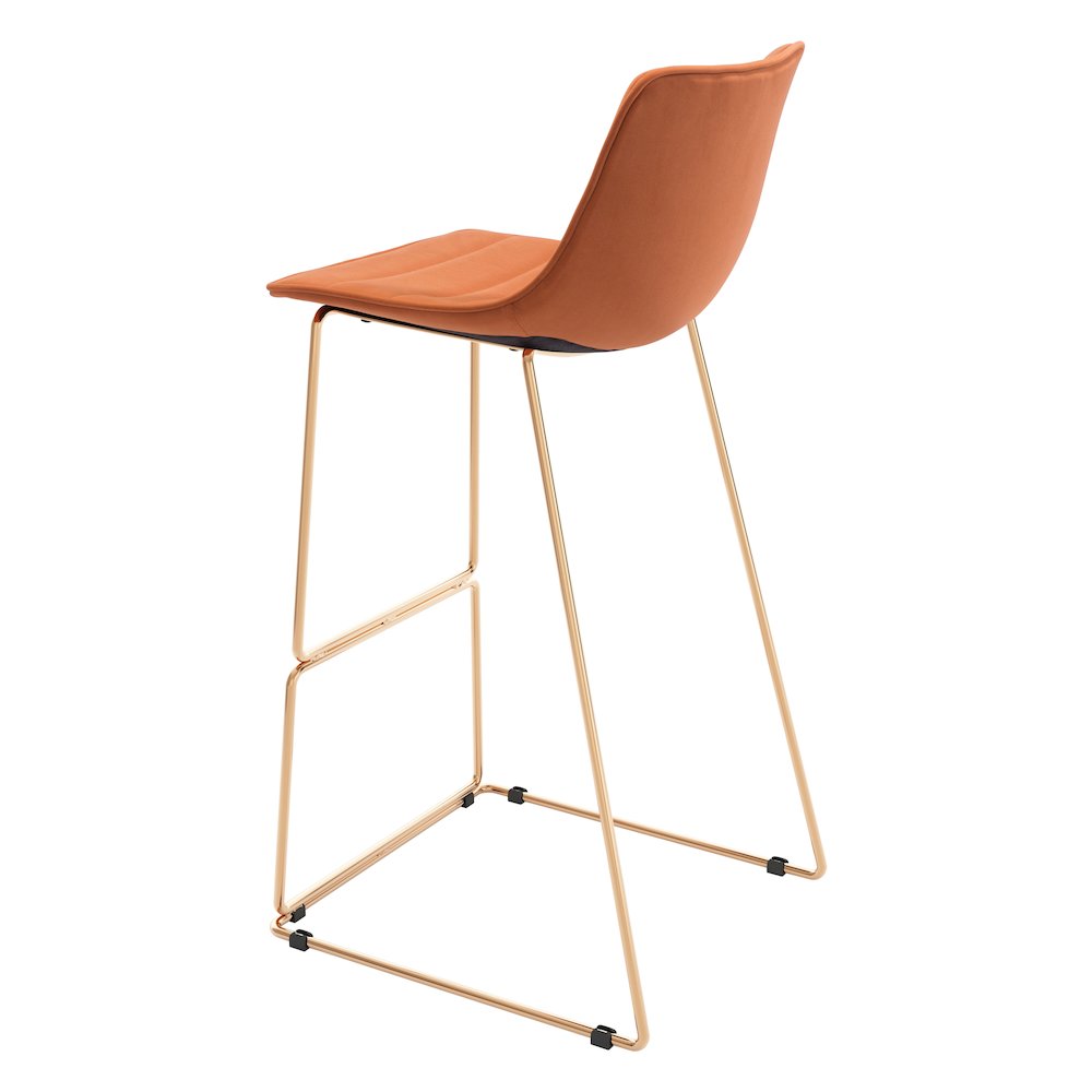 Adele Barstool (Set of 2) Orange & Gold. Picture 5