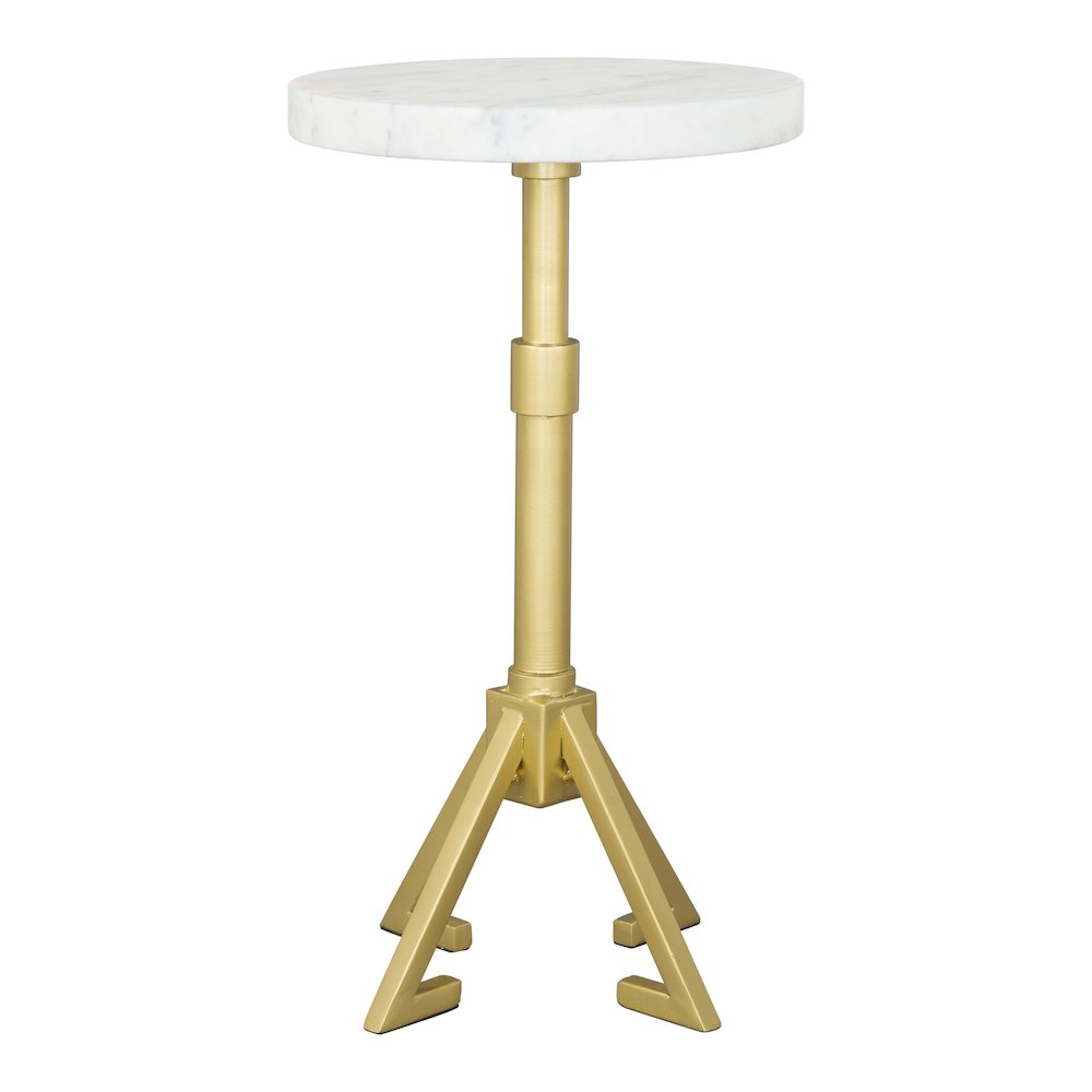 Maurice Side Table White & Gold. Picture 2