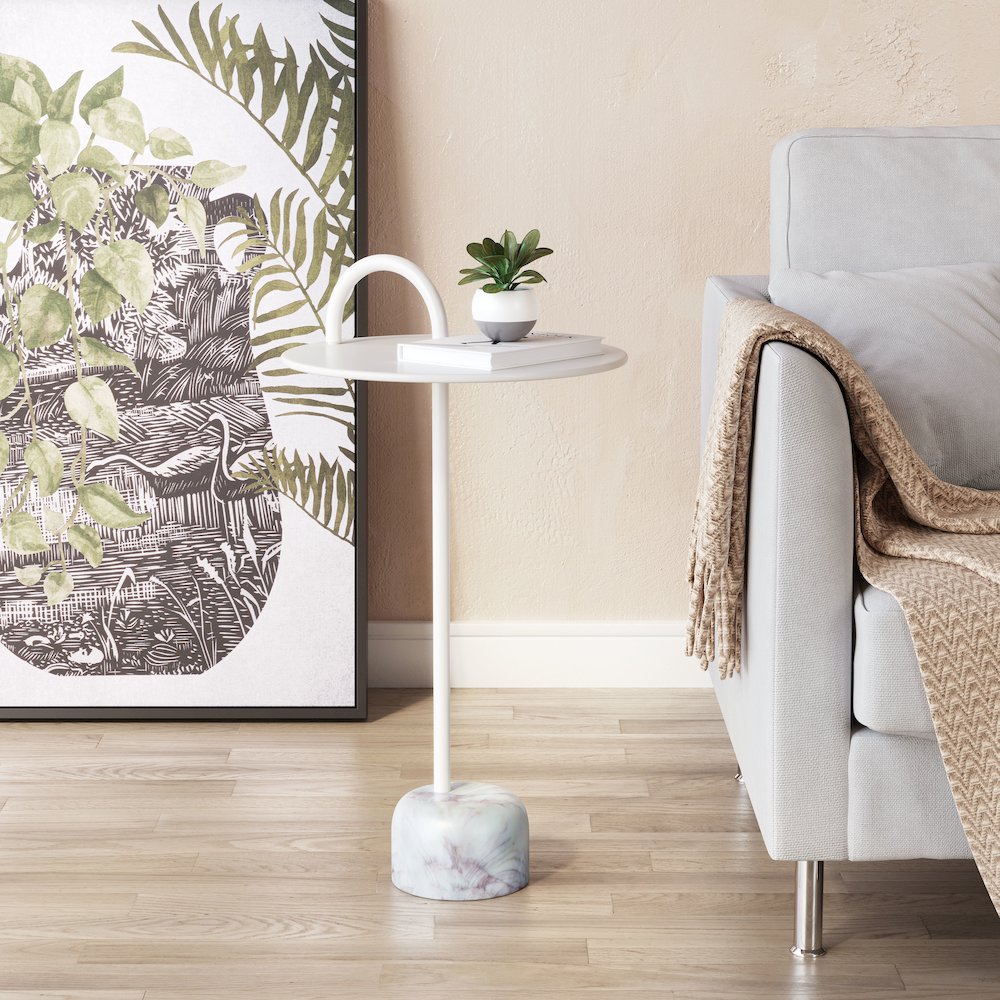 Will Side Table White. Picture 8