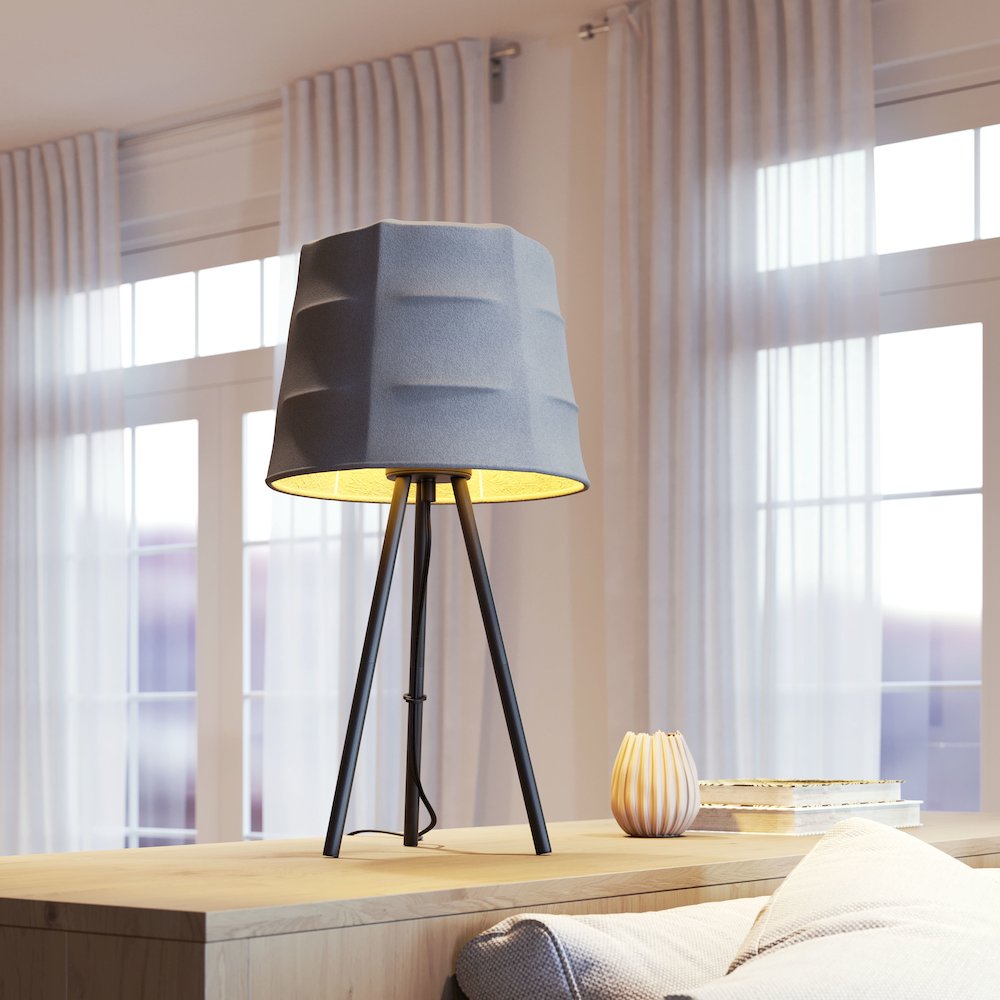 Mozzi Table Lamp Gray & Black. Picture 7