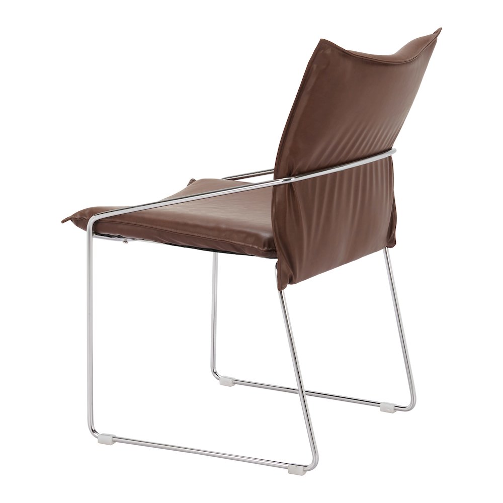 Pola Dining Chair (Set of 2) Brown. Picture 5