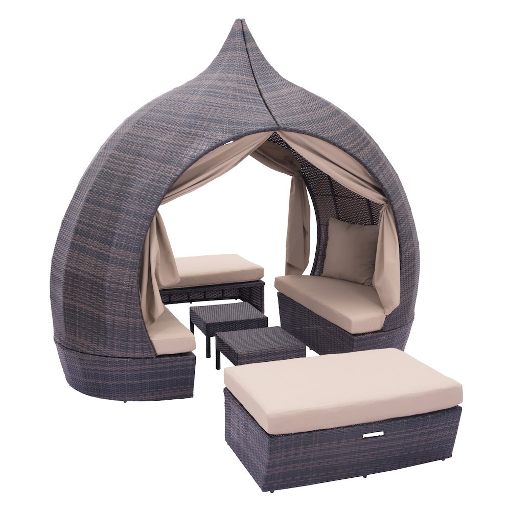 Majorca Daybed Brown & Beige. Picture 9