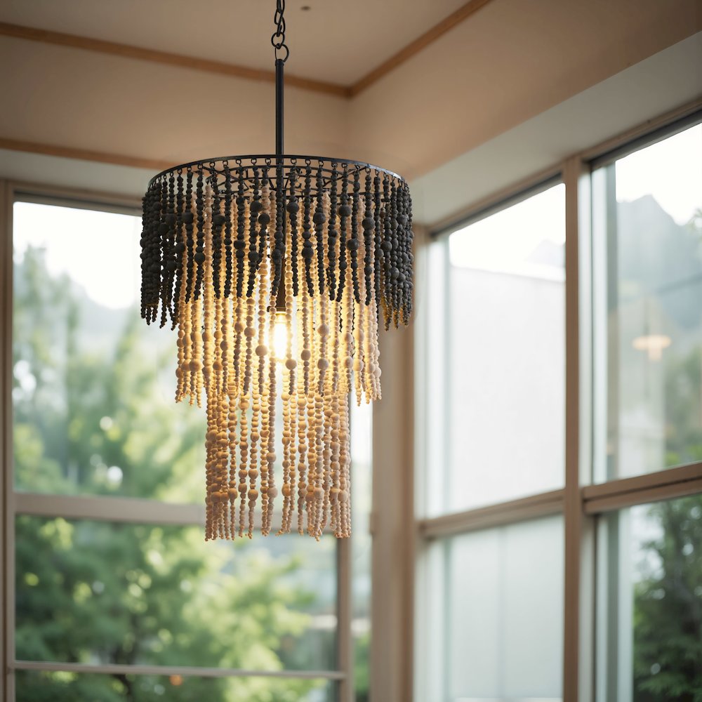 Bizu Ceiling Lamp Black & Beige. Picture 2
