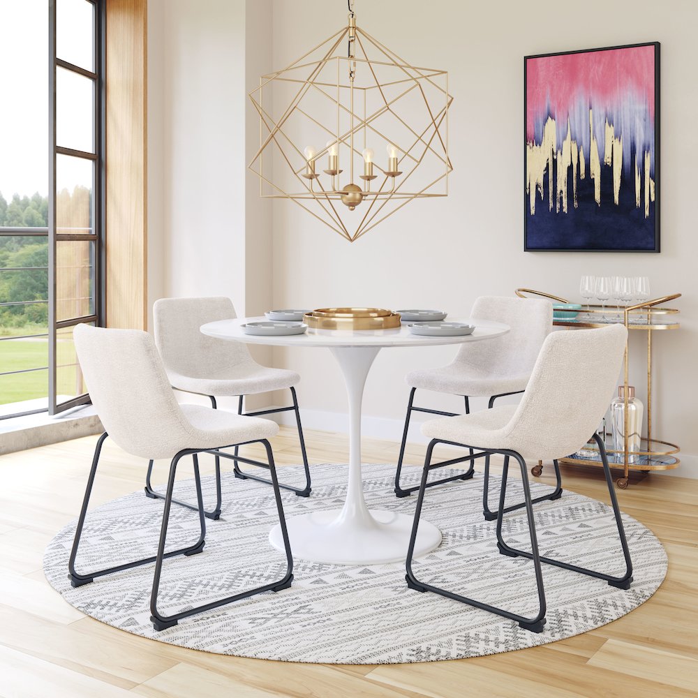 Smart Dining Chair (Set of 2) Ivory. Picture 11