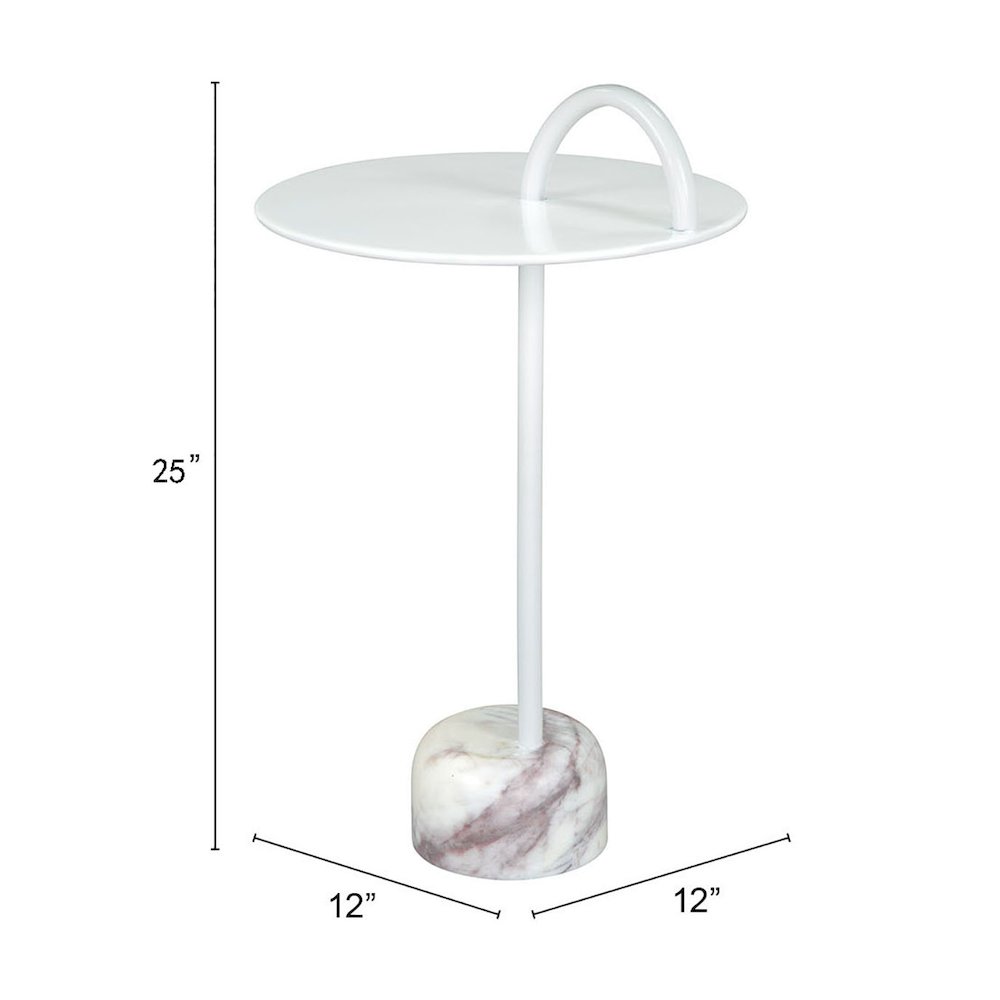 Will Side Table White. Picture 7