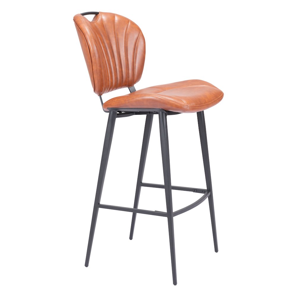 Terrence Barstool Vintage Brown. Picture 6