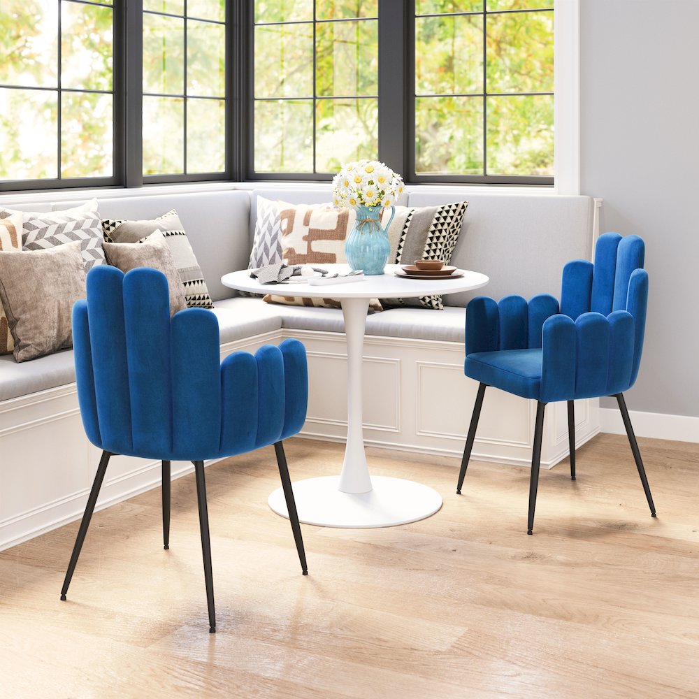 Noosa Dining Chair (Set of 2) Navy Blue. Picture 9
