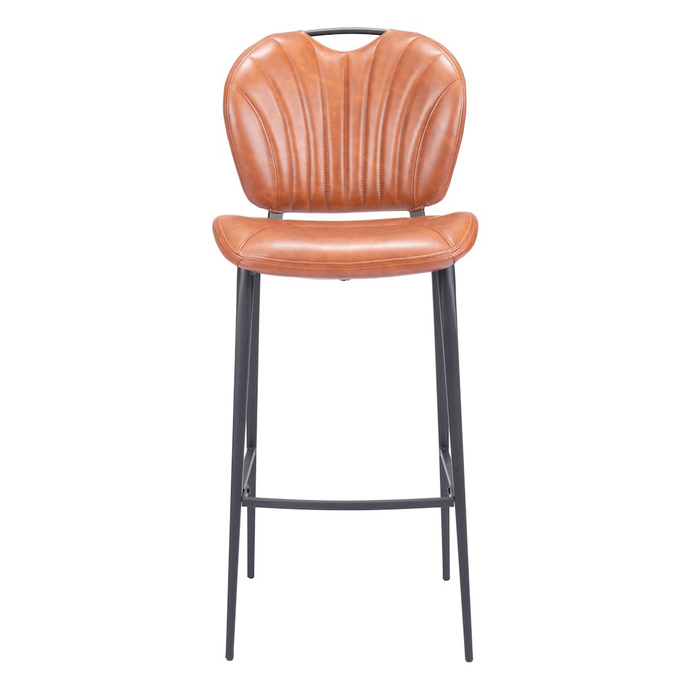 Terrence Barstool Vintage Brown. Picture 3