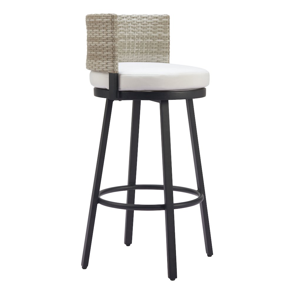 Midnight Wave Barstool White. Picture 1