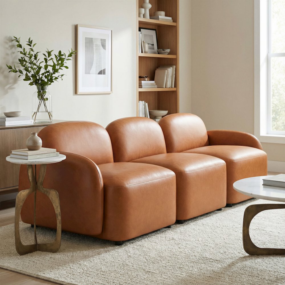 Cleo Modular Sofa Brown. Picture 2