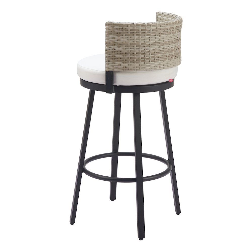Midnight Wave Barstool White. Picture 5