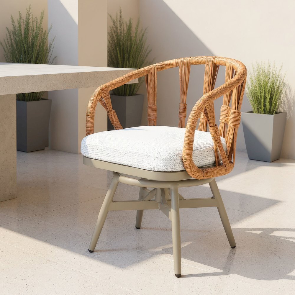 Safal Swivel Dining Chair Multicolor. Picture 9