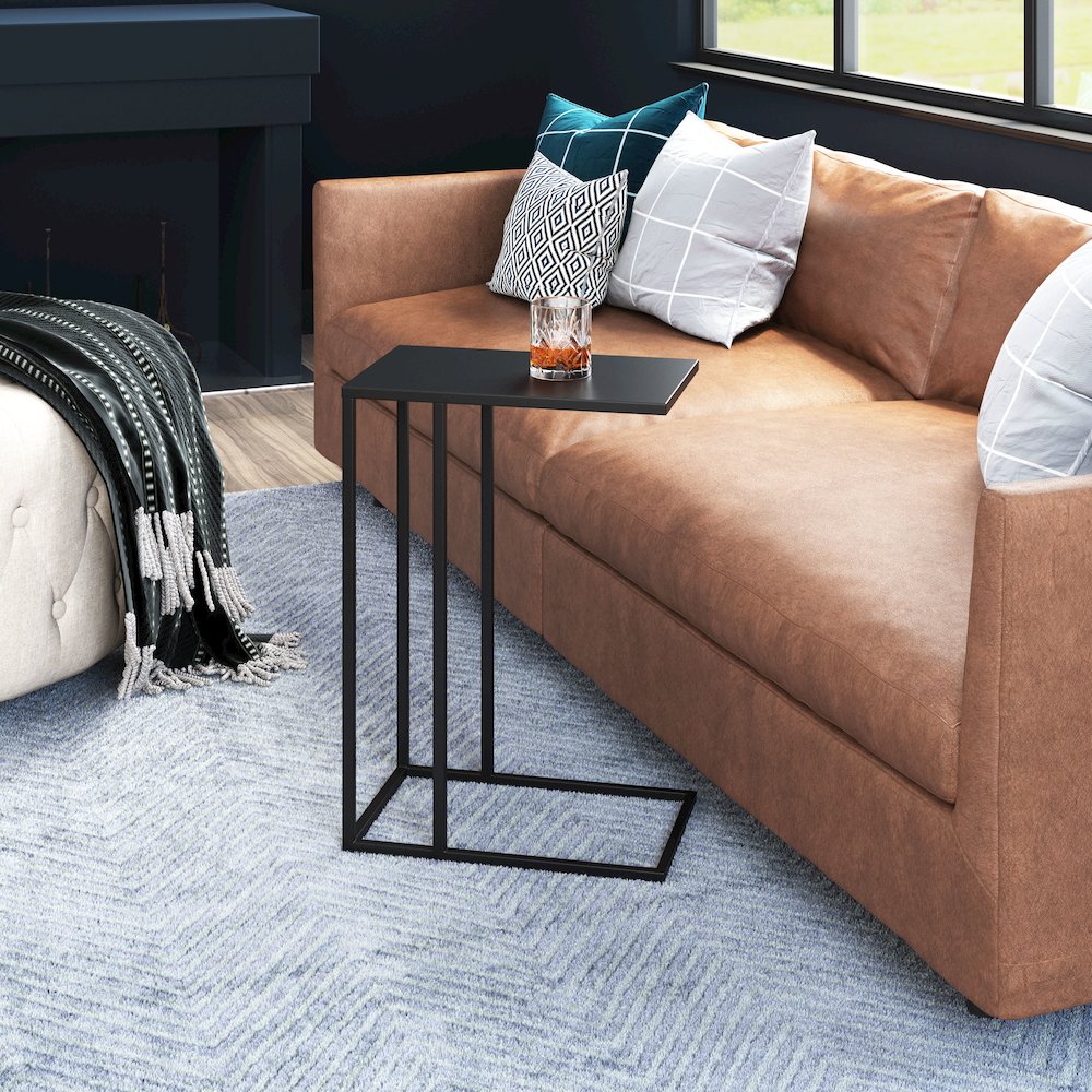 Atom Side Table Black. Picture 8