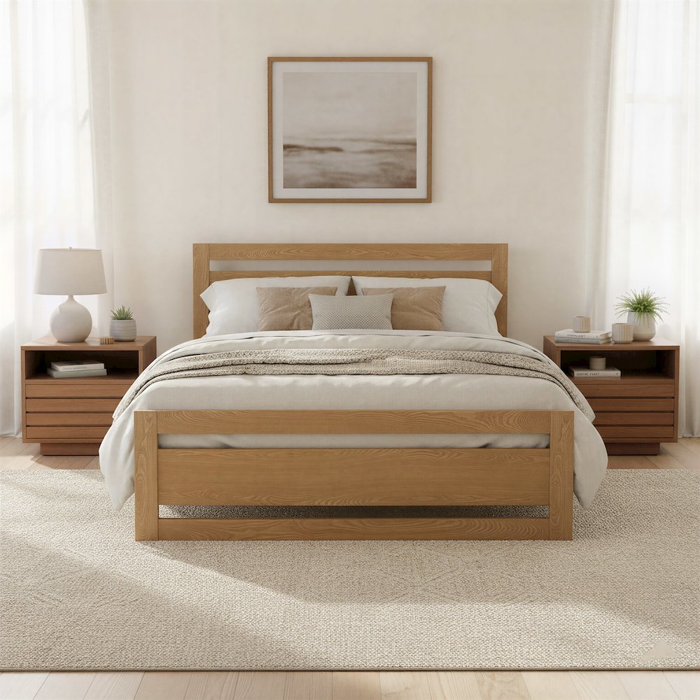Repos Queen Bed Brown. Picture 9