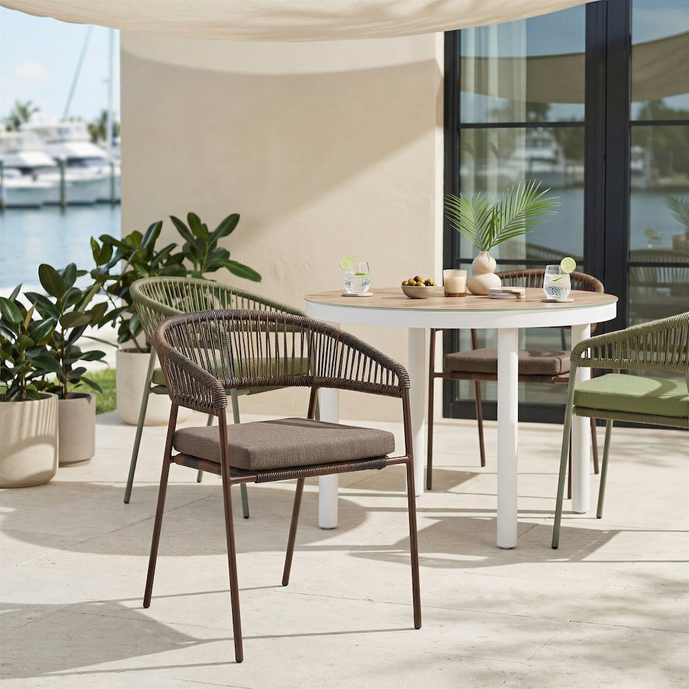 Skye Dining Chair (Set of 2) Brown. Picture 12