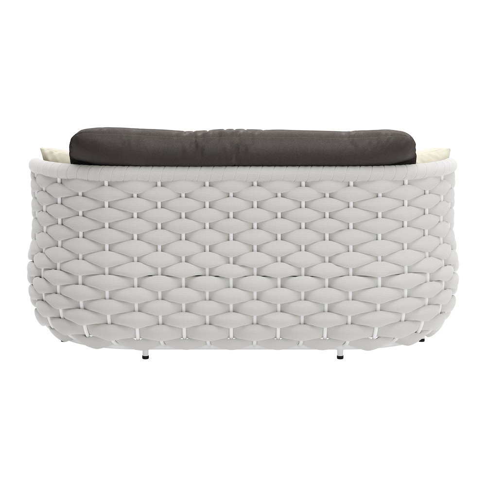 Coral Reef Loveseat Gray. Picture 4