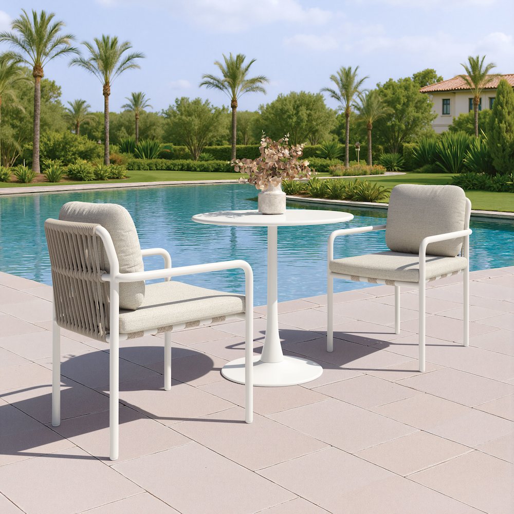Aite Dining Chair (Set of 2) Beige. Picture 8