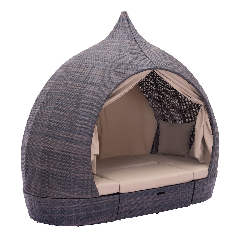 Majorca Daybed Brown & Beige. Picture 2