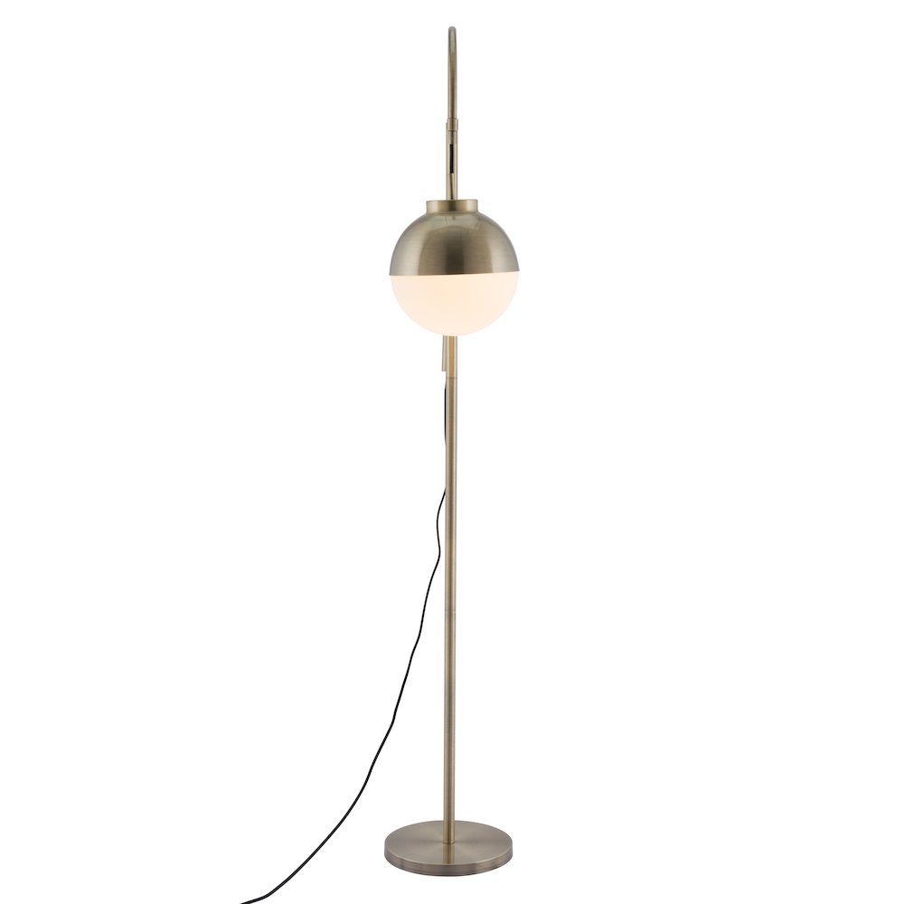 Waterloo Floor Lamp White & Bronze. Picture 3