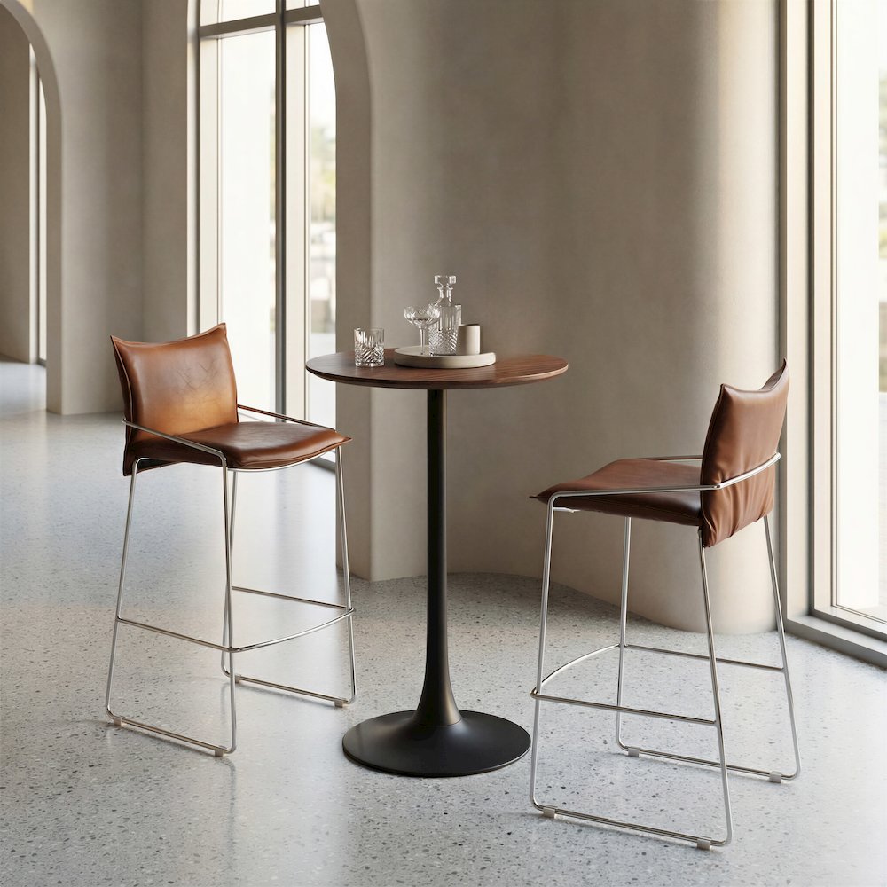 Pola Barstool Brown. Picture 8