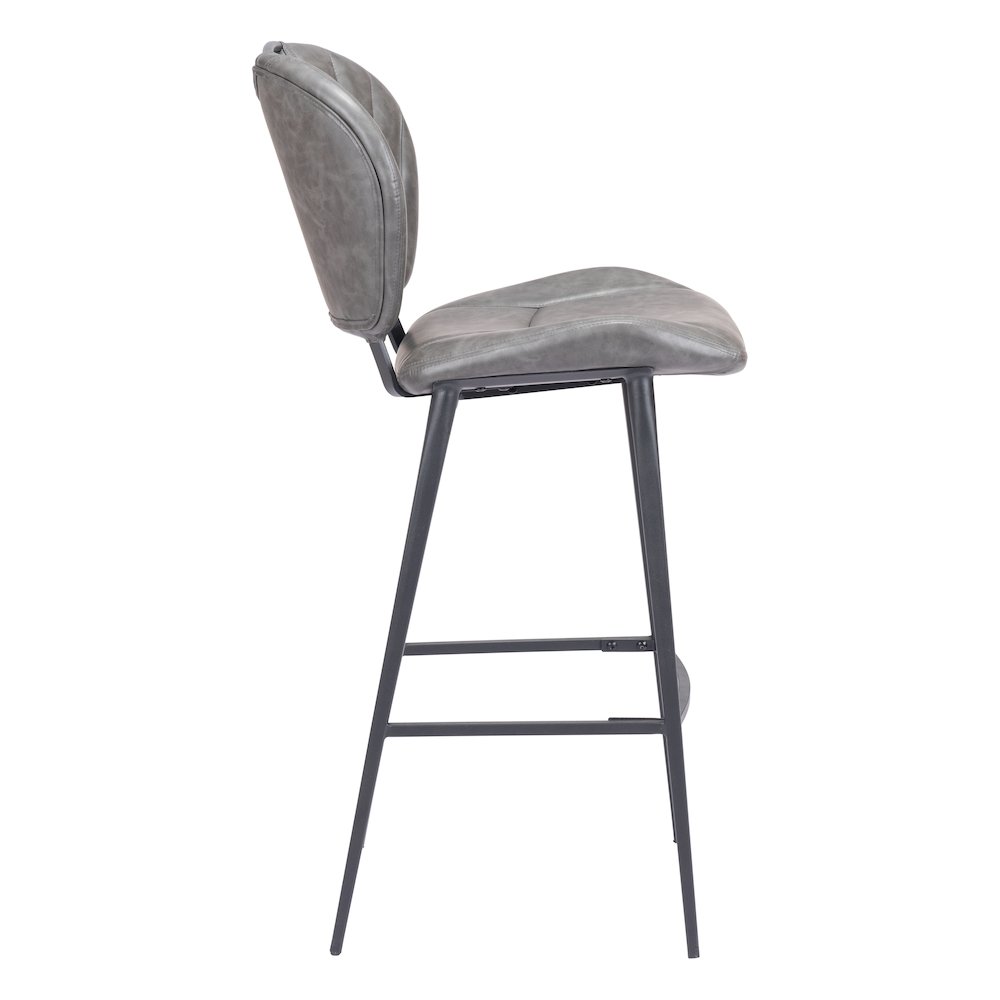 Terrence Barstool Vintage Gray. Picture 2