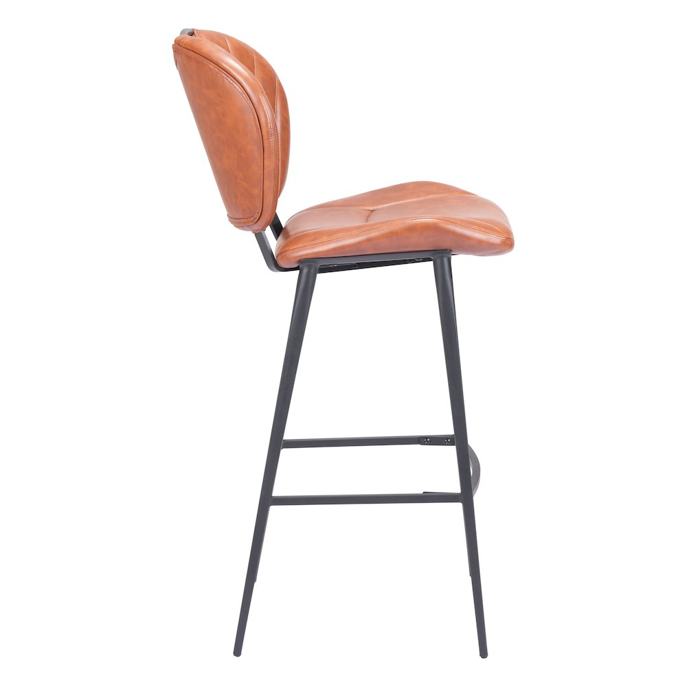 Terrence Barstool Vintage Brown. Picture 2