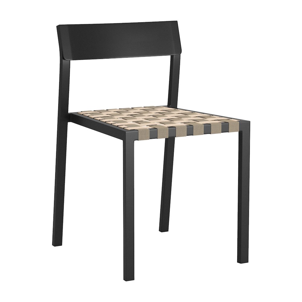 Draco Dining Chair (Set of 2) Black. Picture 1