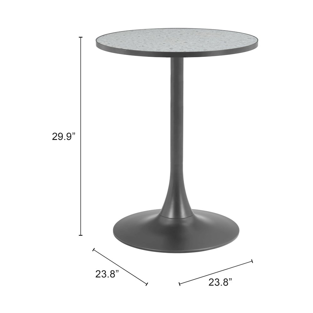 Bite Bistro Table Gray & Black. Picture 7