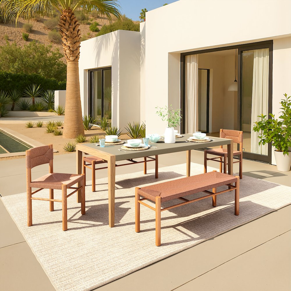 Iska Bench Natural. Picture 9