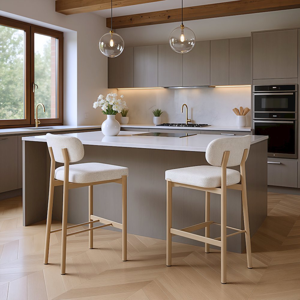 Aurea Barstool (Set of 2) Light Gray. Picture 10