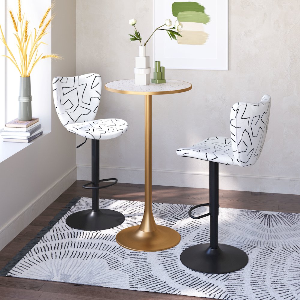 Elevate Barstool (Set of 2) White. Picture 8