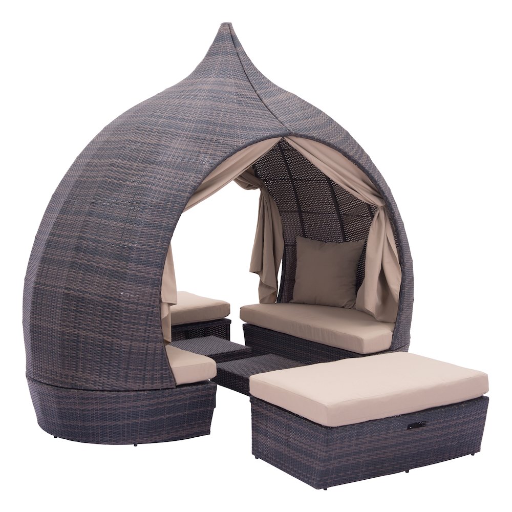 Majorca Daybed Brown & Beige. Picture 1