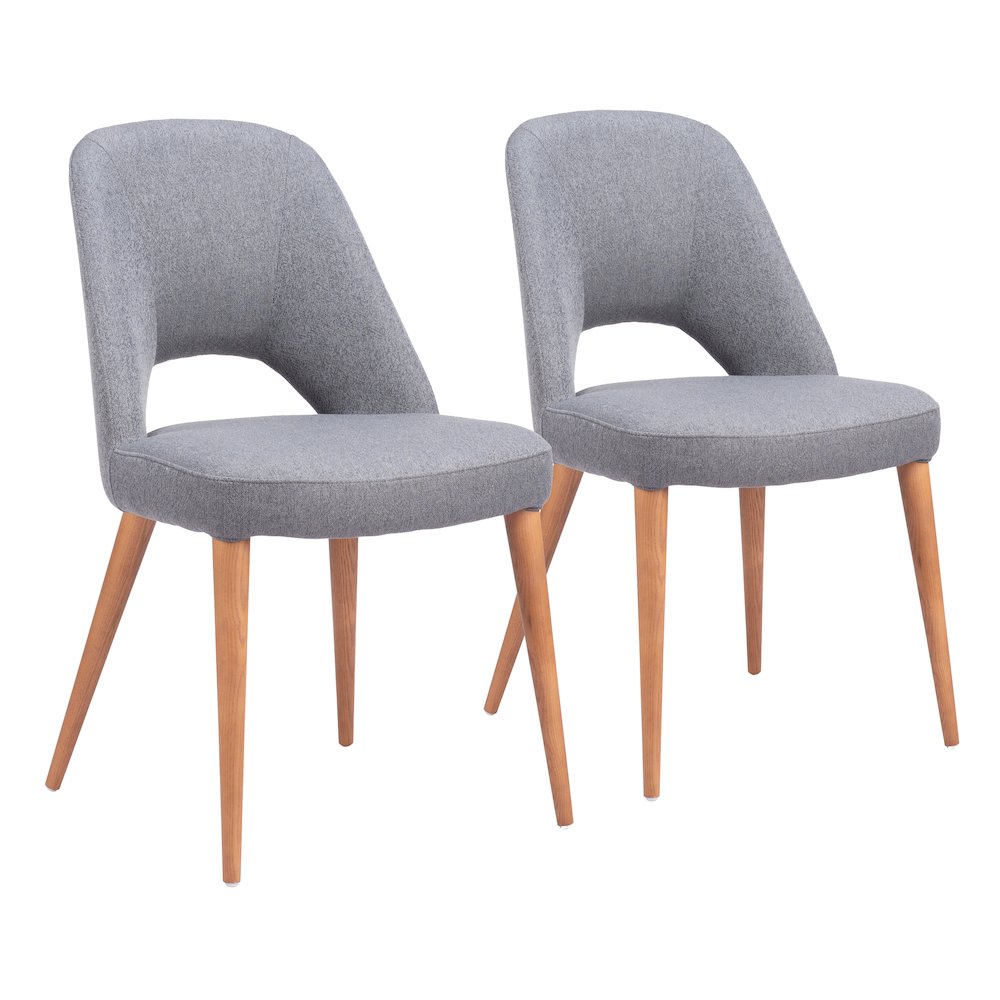 Leith Dining Chair (Set of 2) Gray. Picture 6