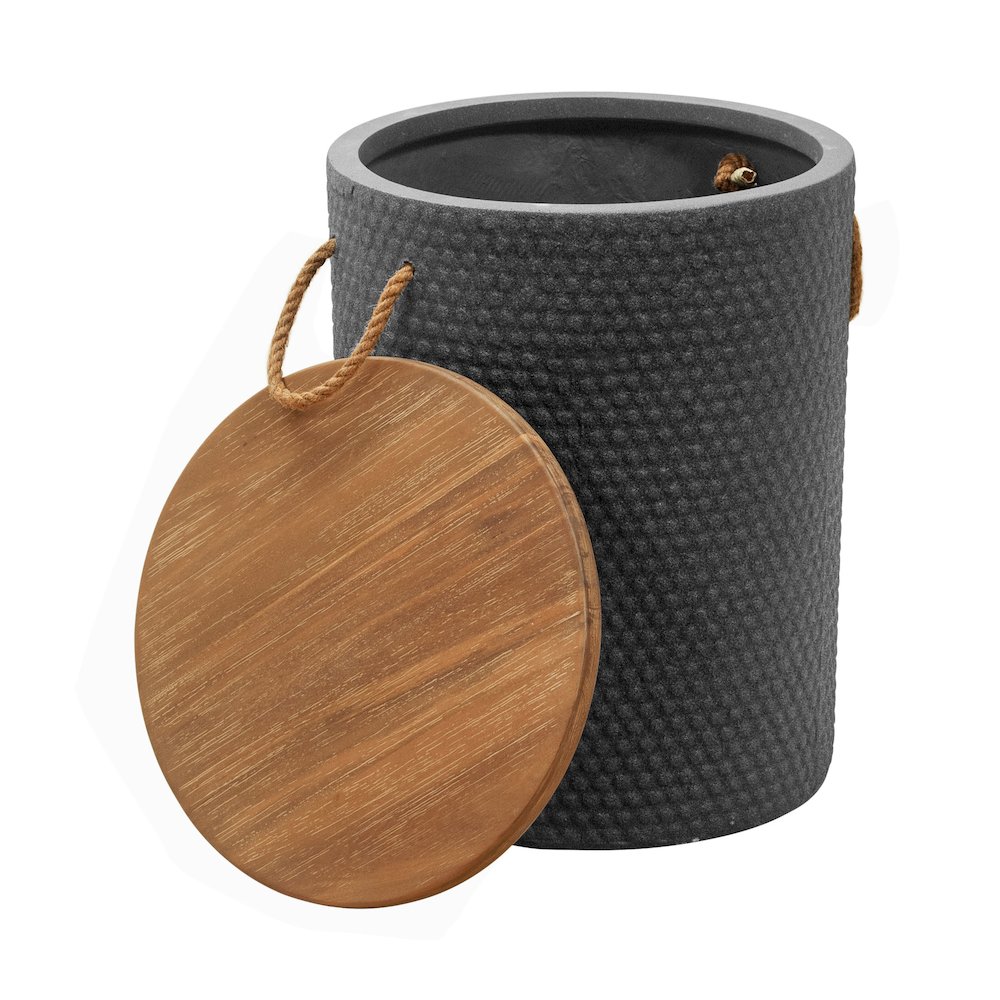 Beban Side Table Natural & Black. Picture 3