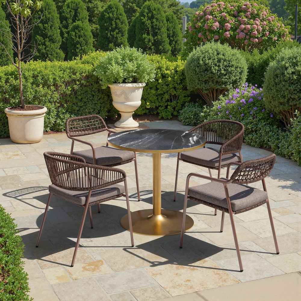 Skye Dining Chair (Set of 2) Brown. Picture 9