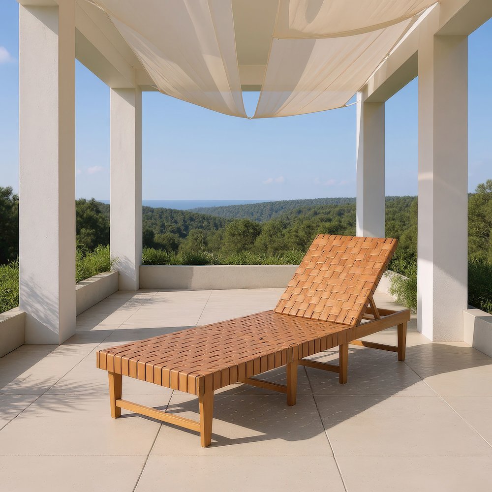 Breath Chaise Lounge Brown. Picture 8