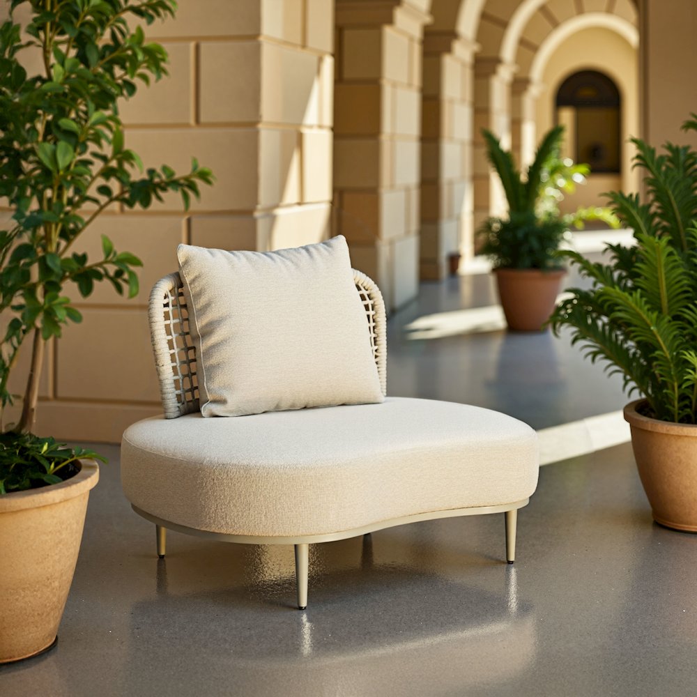 Ruhe Accent Chair Beige. Picture 8