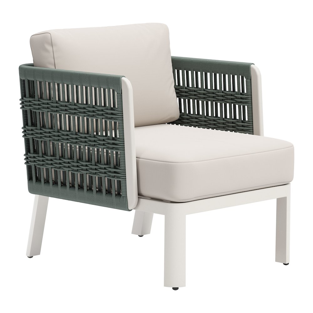 Bridgehampton Armchair White. Picture 1