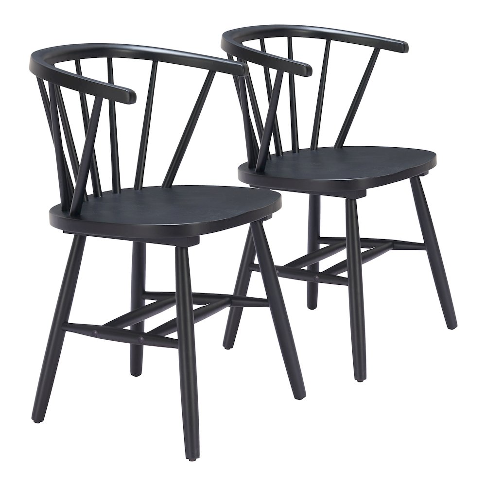 Stenger Dining Chair (Set of 2) Black. Picture 6