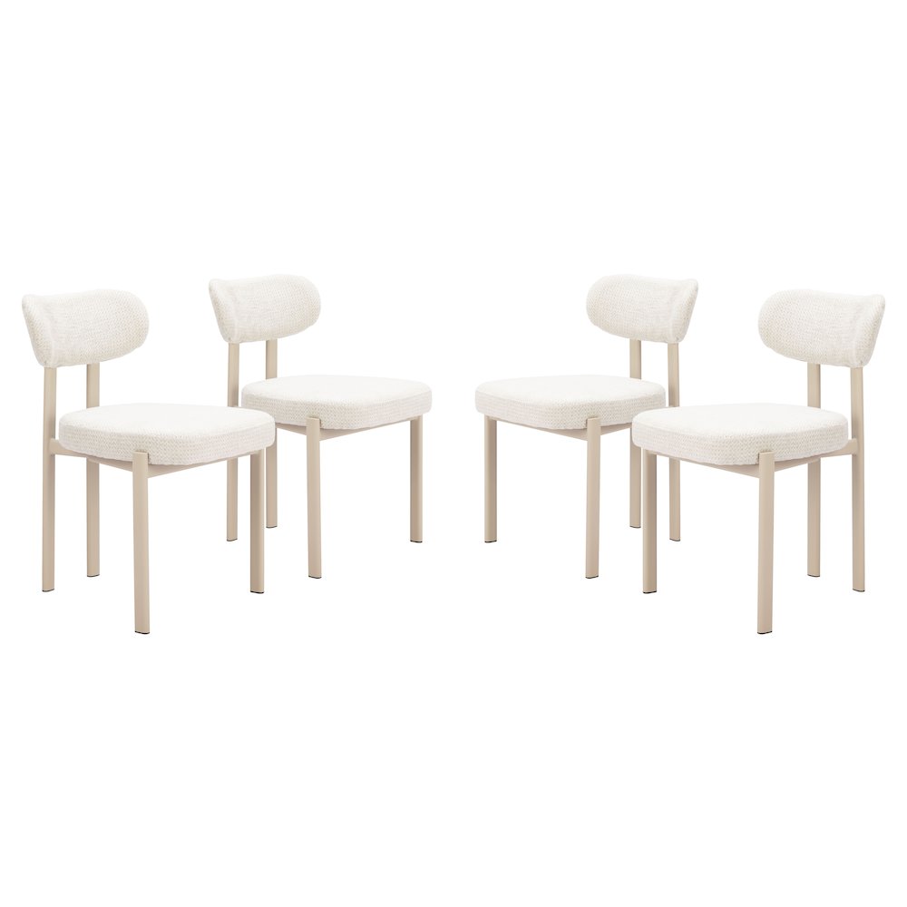 Aurea Dining Chair (Set of 4) Light Gray. Picture 6