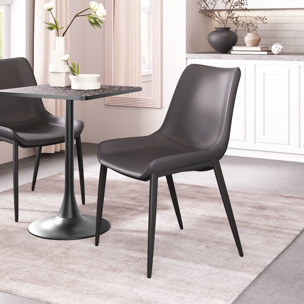 Magnus Dining Chair (Set of 2) Black. Picture 9