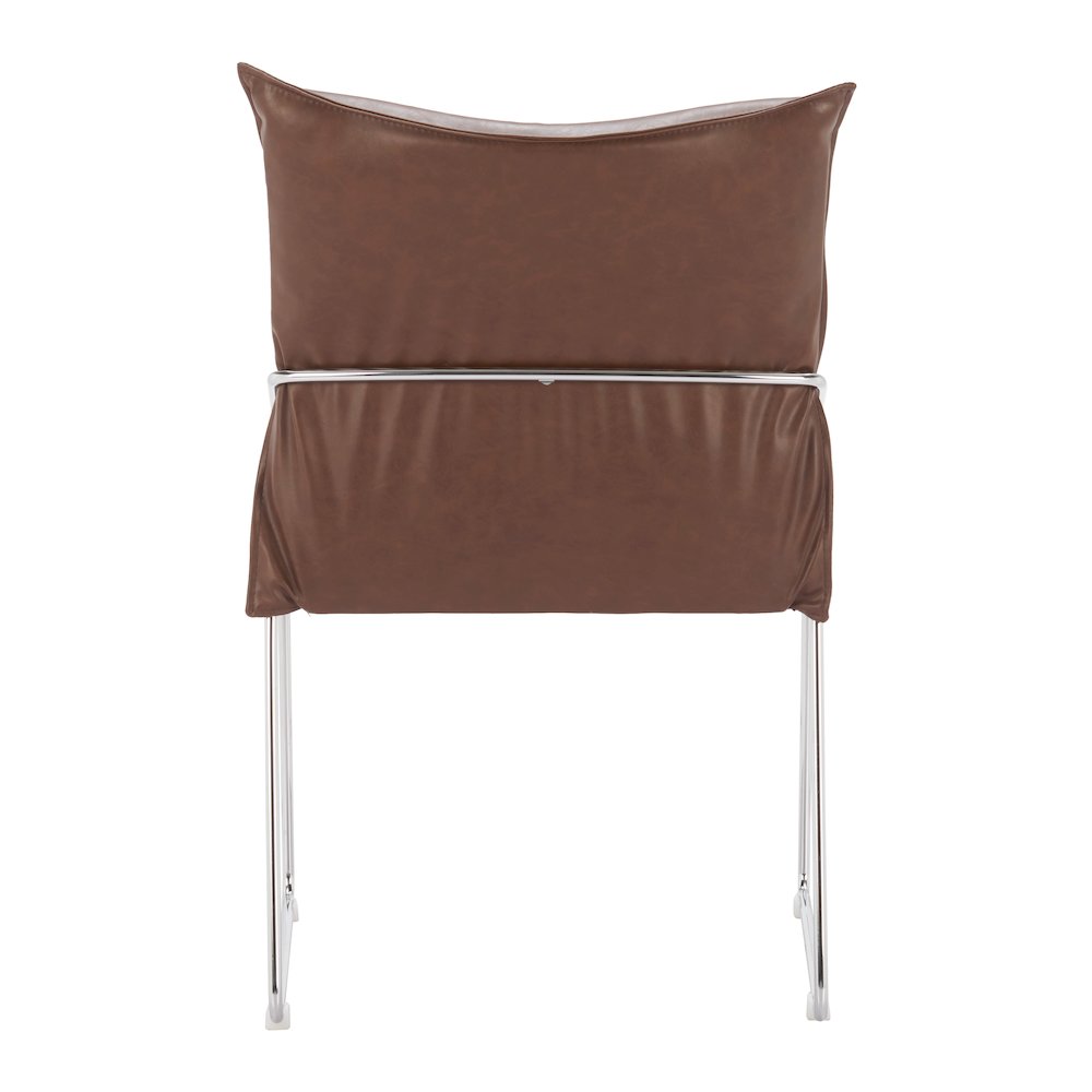 Pola Dining Chair (Set of 2) Brown. Picture 4