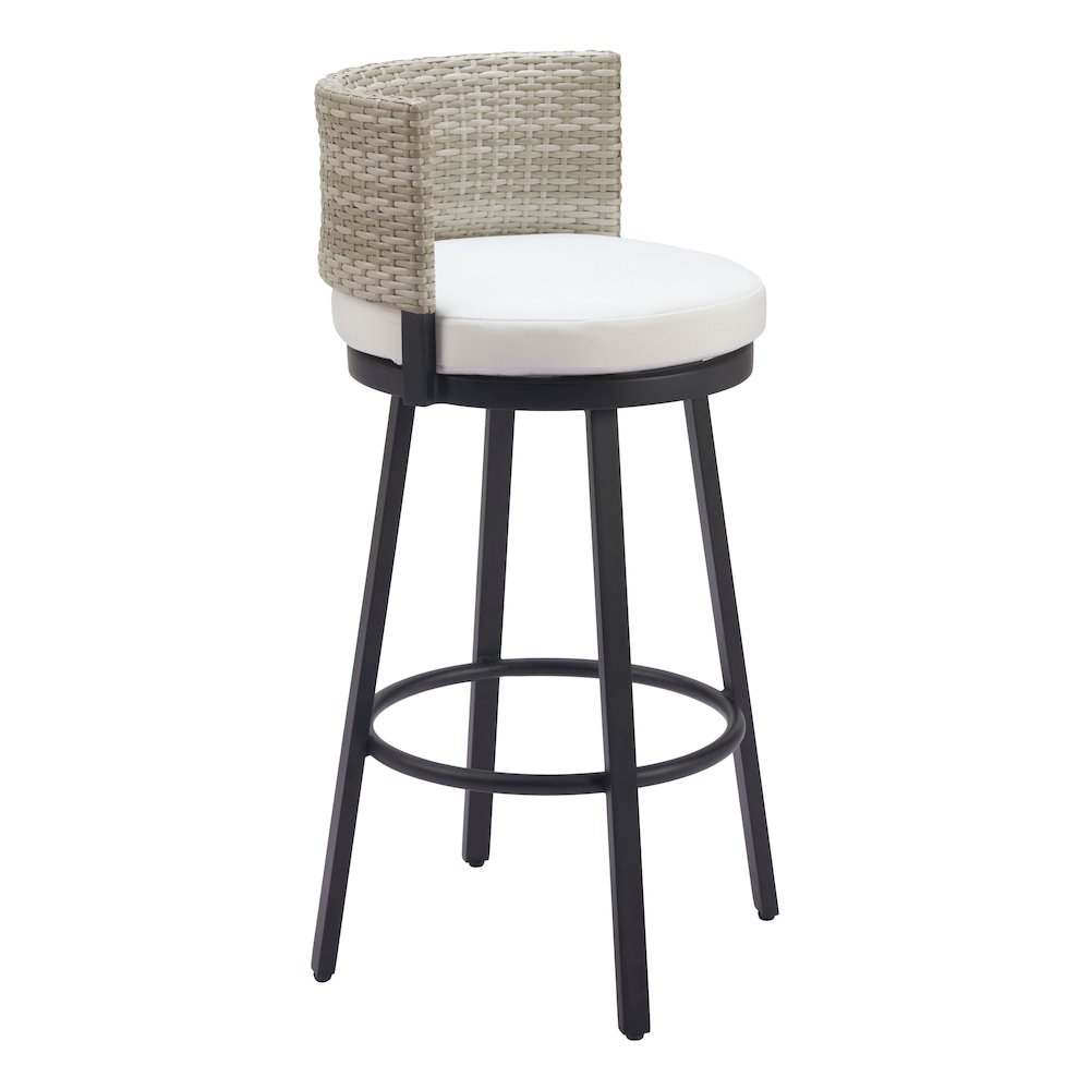 Midnight Wave Barstool White. Picture 13