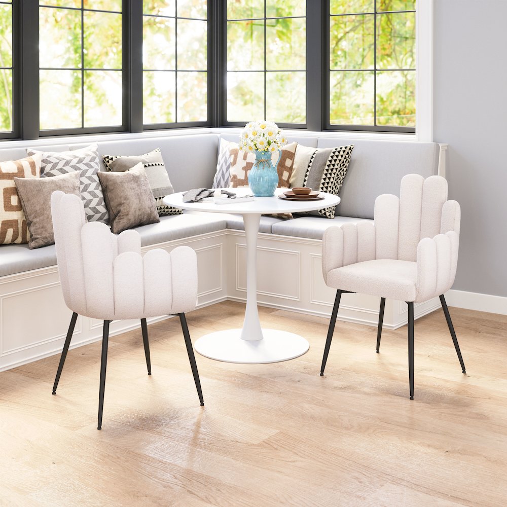 Noosa Dining Chair (Set of 2) Ivory. Picture 9
