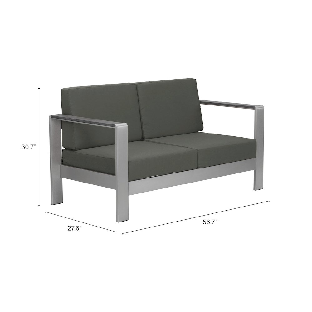 Cosmopolitan Sofa Dark Gray. Picture 7