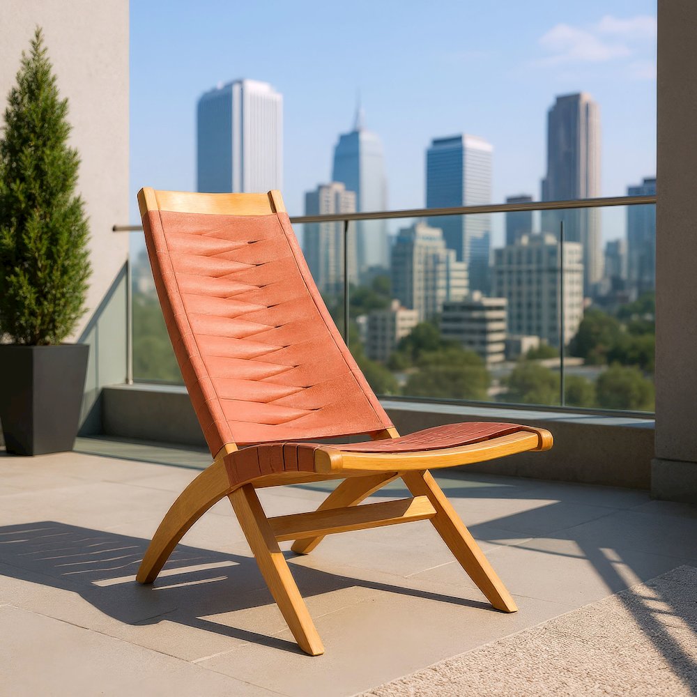 Rova Lounge Chair Terracotta. Picture 10