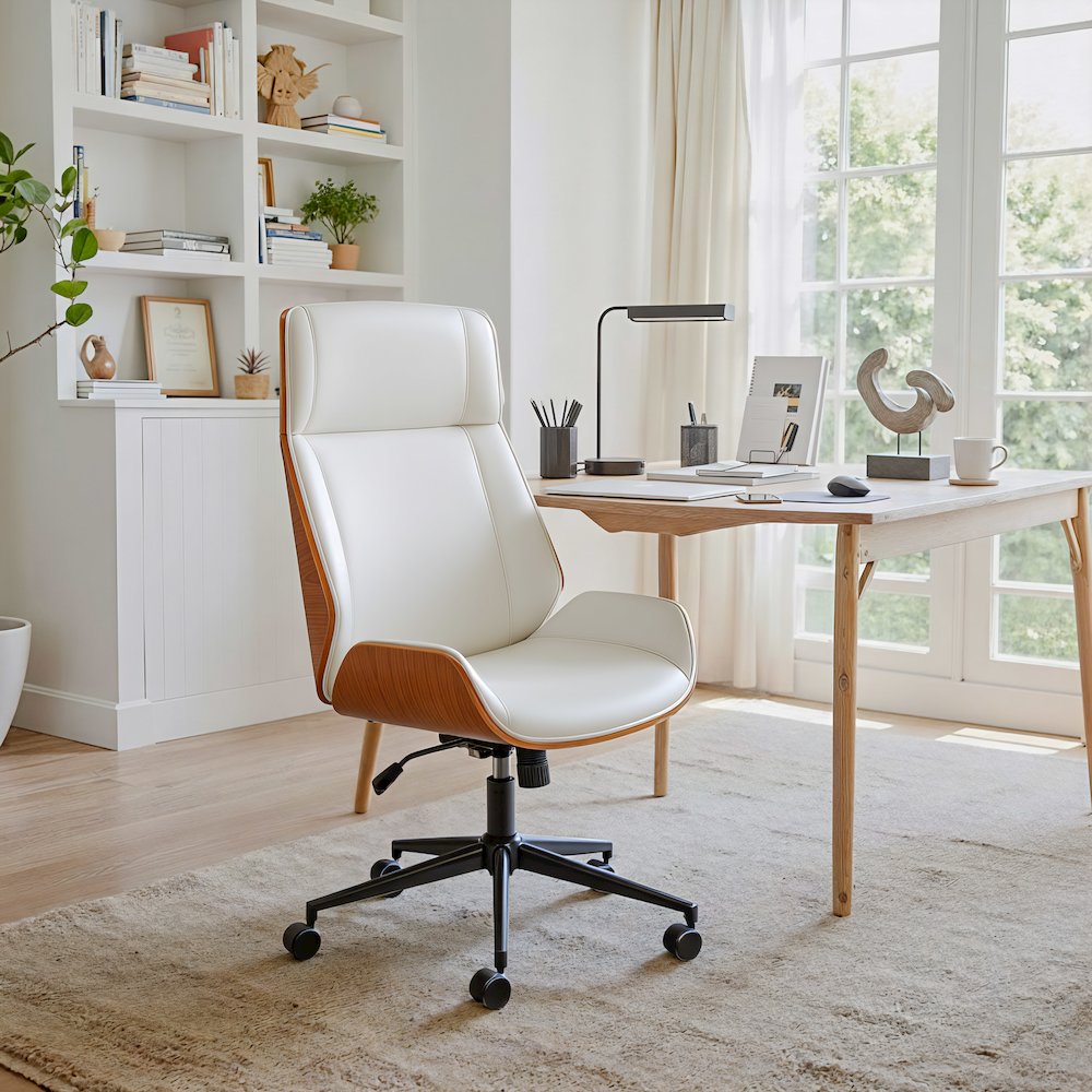 Flex High Back Office Chair White. Picture 11