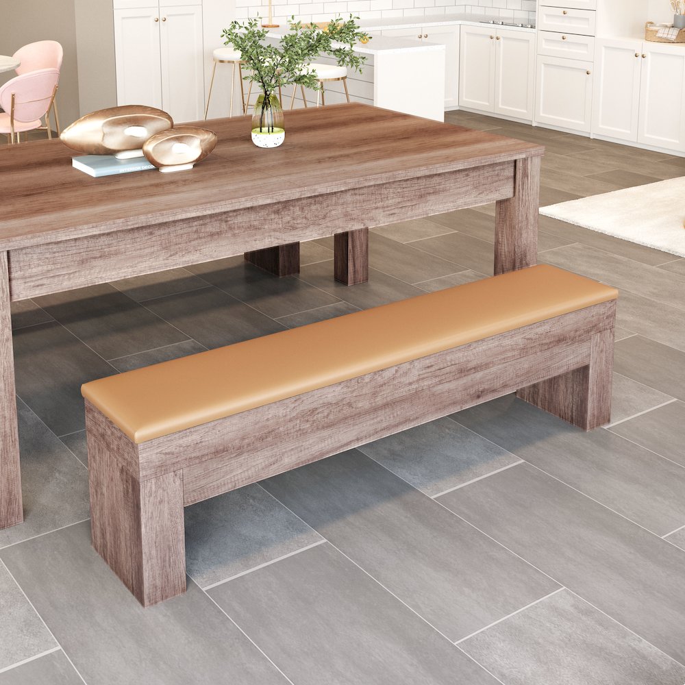 Bonker Storage Bench (Set of 2) Brown. Picture 8