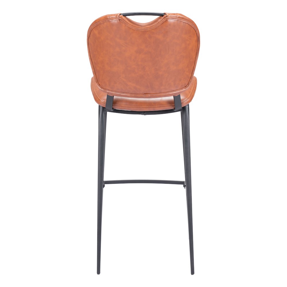 Terrence Barstool Vintage Brown. Picture 4