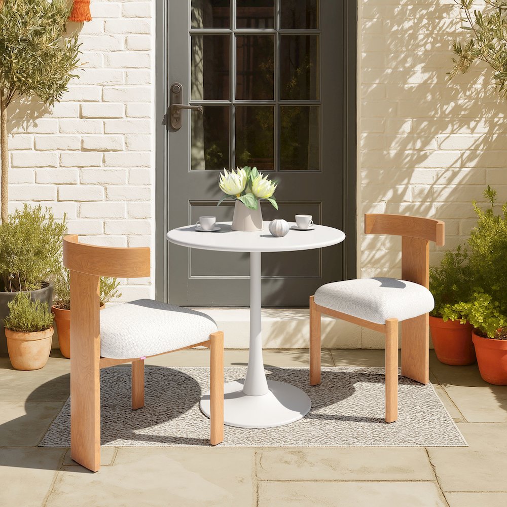 Tiana Dining Chair Natural & Beige. Picture 9